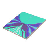 Carreau Belle extraordinaire Motif Cyan Motif Motif (Côté)