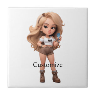 Carreau Belle fille Bonita Chica Thunder_Cove