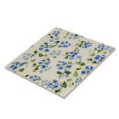 Carreau Belle florale sans couture motif oublier-me-pas bl (Côté)