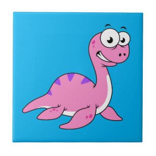 Carreau Belle Illustration Du Monstre Loch Ness.