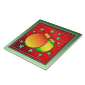 Carreau Belle image en verre de Noël (Côté)