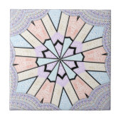Carreau Belle Impression Géométrique Pastel Extraordinaire (Devant)
