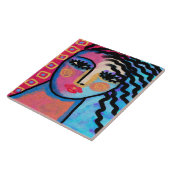 Carreau Belle journée de peinture numérique Abstraite d'un (Côté)