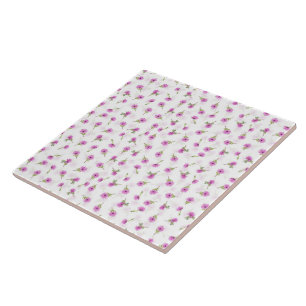Carreau Belle Lavande Purple Daisy Design