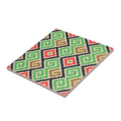 Carreau Belle main dran motif tribal Kitchen Green (Côté)
