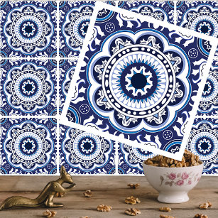 Carreau 💙 🤍 Belle Méditerranée Vintage Azulejos
