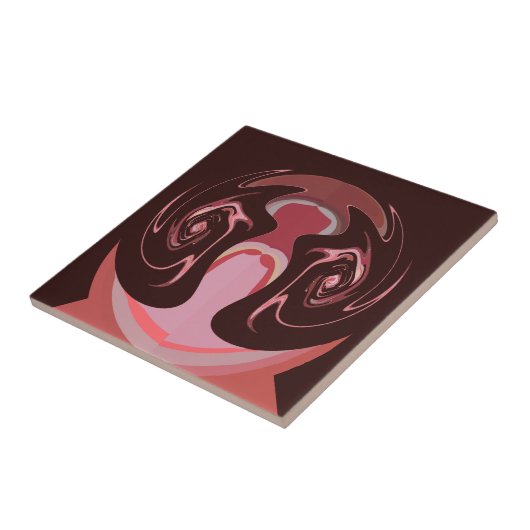 Carreau Belle Motif Maroon Africain Design d'impression (Côté)