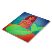 Carreau Belle peinture Abstraite de sirène (Côté)