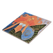 Carreau Belle peinture numérique Abstraite de Sirène (Côté)