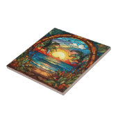 Carreau belle plage par la fenêtre (Côté)