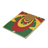 Carreau Belle Rasta Extraordinaire Couleurs Art Imprimer (Côté)