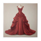 Carreau Belle robe rouge (Devant)
