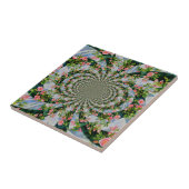 Carreau Belle roses roses rouges rétro aquarelle fleurie (Côté)