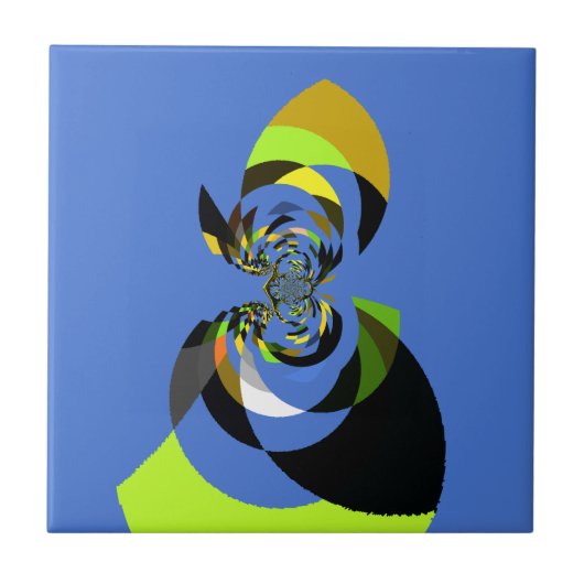 Carreau Belle silhouette féminine colorée illustrations (Devant)