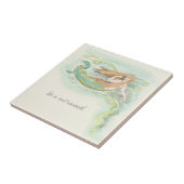 Carreau Belle sirène Vintage avec citation (Côté)