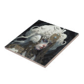 Carreau Belle sorcière Demon Queen Imaginaire Art (Côté)