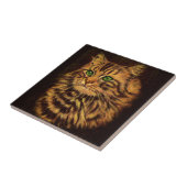 Carreau belle tabby à cheveux longs (Côté)