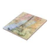 Carreau Belle tour Eiffel vintage à la mode (Côté)