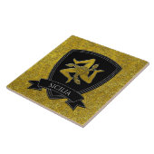 Carreau Belle Trinacria sicilienne ornée (Côté)