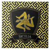 Carreau Belle Trinité sicilienne clé grecque (Devant)