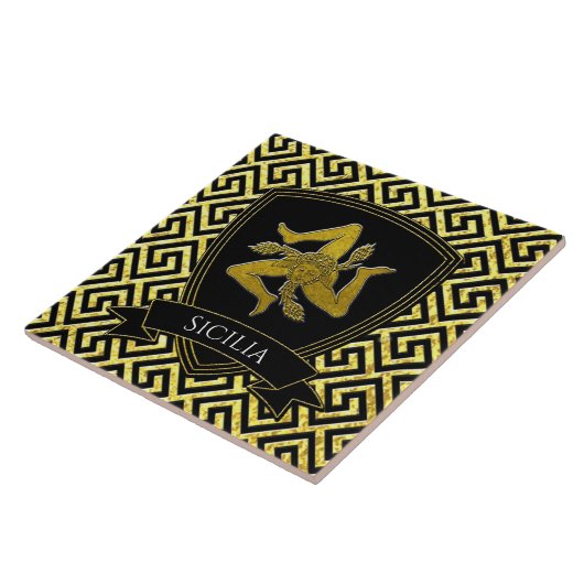 Carreau Belle Trinité sicilienne clé grecque (Côté)