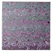 Carreau Belle tuile en céramique motif vert pourpre M1 (Devant)