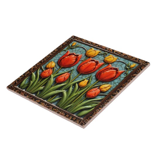 Carreau Belle Tulipes Collection populaire (Côté)