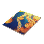 Carreau Belle Vie Marine : Jellyfish or (Côté)