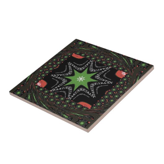 Carreau Belle Whirling étoiles arrière - plan Imprimer vec (Côté)