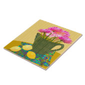 Carreau Belles Fleurs Céramique Carrelage de cuisine (Côté)