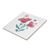 Carreau Belles fleurs psychédéliques (Côté)