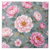 Carreau Belles fleurs roses en fleurs (Devant)