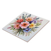 Carreau Belles Fleurs Sauvages Collection Luxe Moderne (Côté)