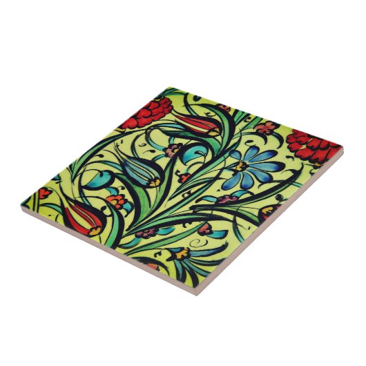 Carreau Belles fleurs vintages (Côté)