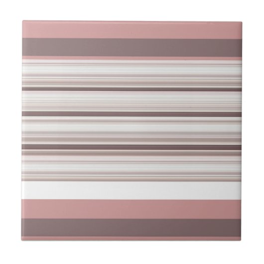 Carreau Belles rayures brunes blanches (Devant)