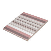 Carreau Belles rayures brunes blanches (Côté)