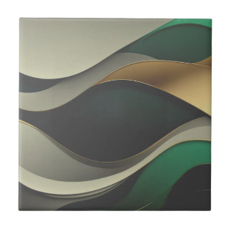 Carreau Belles tuiles de maison en or vert