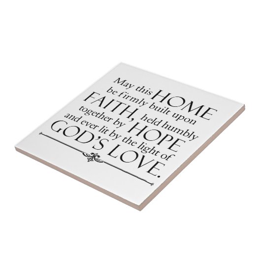 Carreau Bénédiction à la maison (Côté)