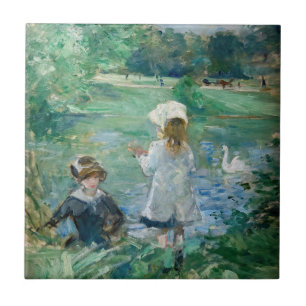 Carreau Berthe Morisot - Au bord du lac / Beside a Lake