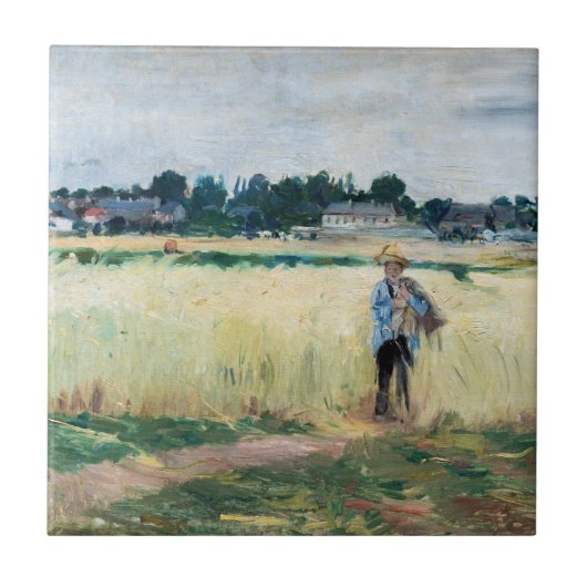 Carreau Berthe Morisot - Dans le champ de roues à Gennevil (Devant)