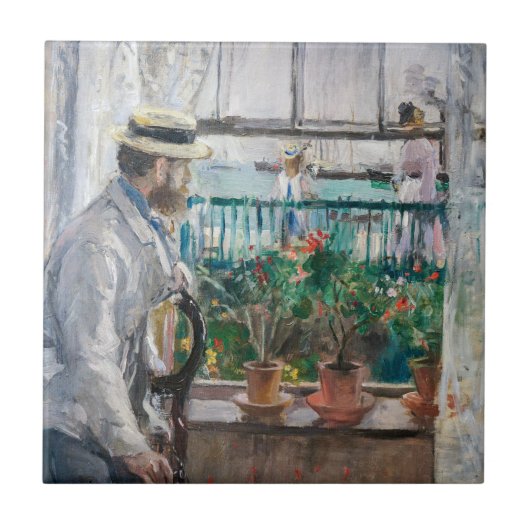 Carreau Berthe Morisot - Eugene Manet sur l'île de Wight (Devant)