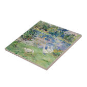 Carreau Berthe Morisot - Fille en bateau avec oie (Côté)