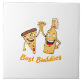 Carreau Best Buddies Pizza et bière (Devant)