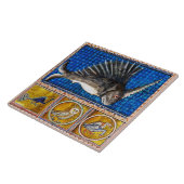 CARREAU BESTIAIRE MÉDIÉVAL, POISSON UNICORNE, ANIMAUX FANT (Côté)