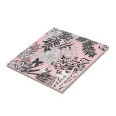 Carreau Beurre tropicale feuille de palme tropicale sans j (Côté)