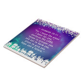 Carreau Bible Verse Jérémie 29:11 Village de Noël (Côté)