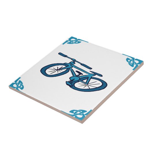Carreau Bicyclette bleu néerlandais (Côté)