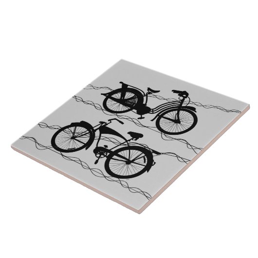 Carreau Bicyclette Noir 1 (Côté)