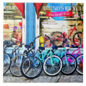 Carreau Bicyclettes et chocolat (Devant)