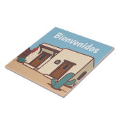 Carreau  Bienvenidos Mexican Desert Adobe House Welcome (Côté)